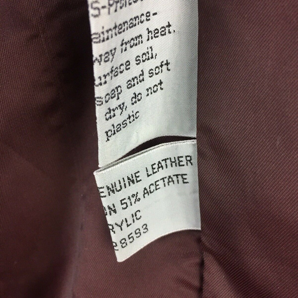 VTG 80s 40 Members Only Leather Cafe Racer Bomber - Picture 7 of 8